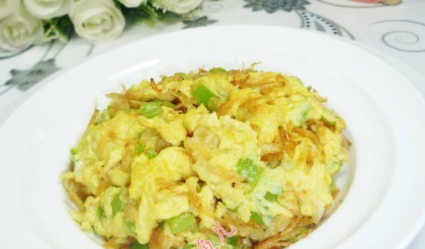 虾皮炒椒蛋如何制作