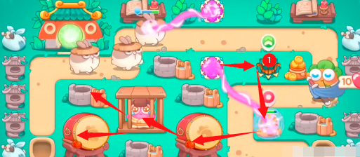 保卫萝卜4喜乐月饼节第7关攻略