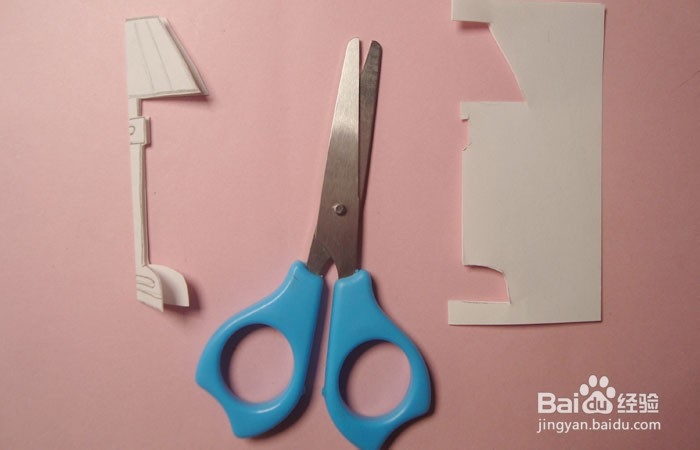 手工剪纸立式支架台灯图形怎么剪