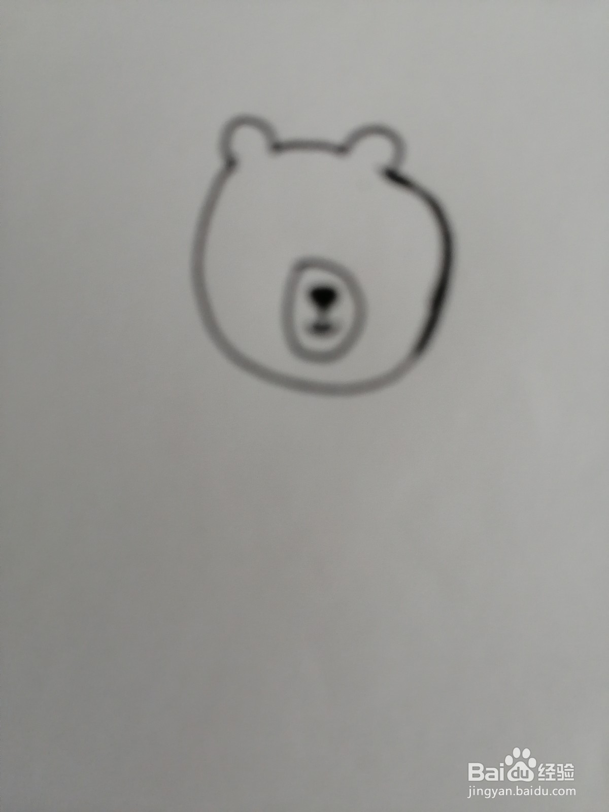 如何画出可爱的小熊。