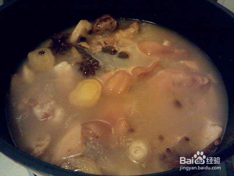 莲藕炖猪蹄的制作方法