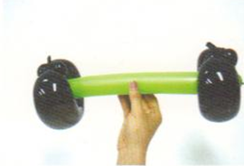 魔法气球造型系列之儿童脚踏车气球制作（上）