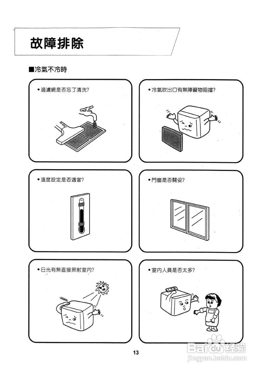 声宝AW-A56V1窗型冷气机说明书