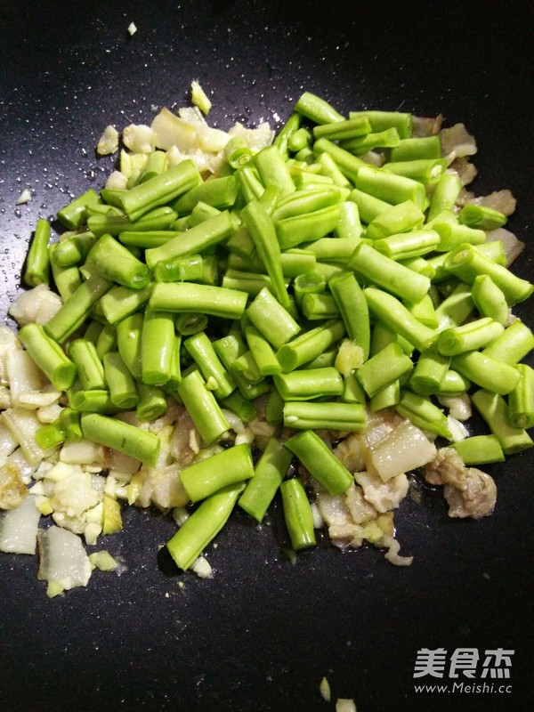 肉末榄菜四季豆