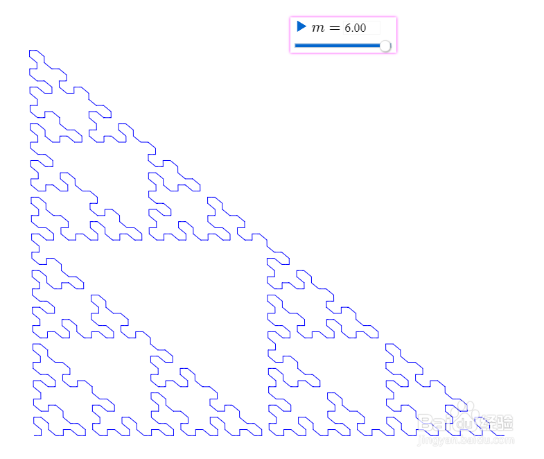 【网络画板】Sierpinski三角形的一笔画构造