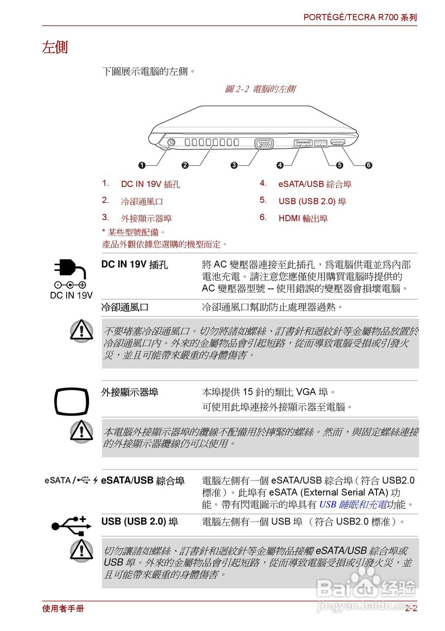 东芝PORTEGE R700笔记本电脑使用说明书:[4]