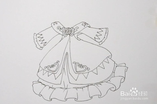 裙子怎么画 图画 仙子图片