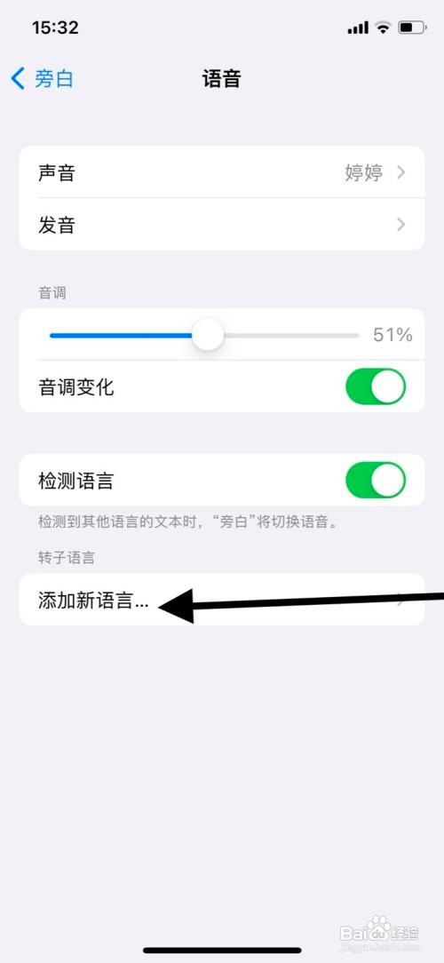 iPhone旁白“荷兰语（比利时）”转子语言添加