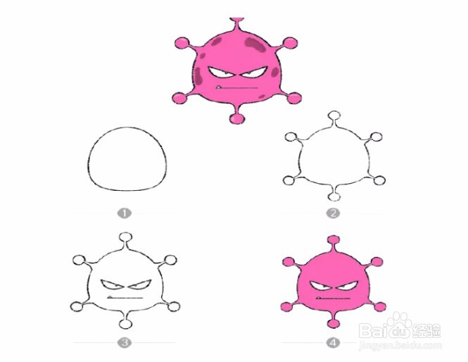 如何画出防控疫情图片