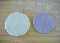 紫薯花朵枣泥包