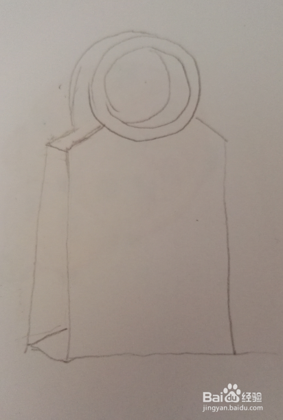 彩色简笔画手提袋的画法