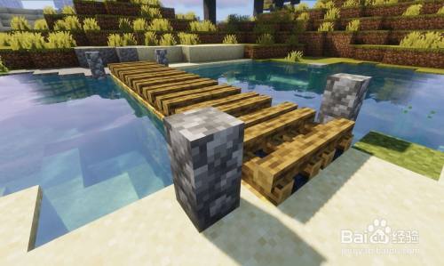 我的世界手游自然小桥如何建造 百度经验