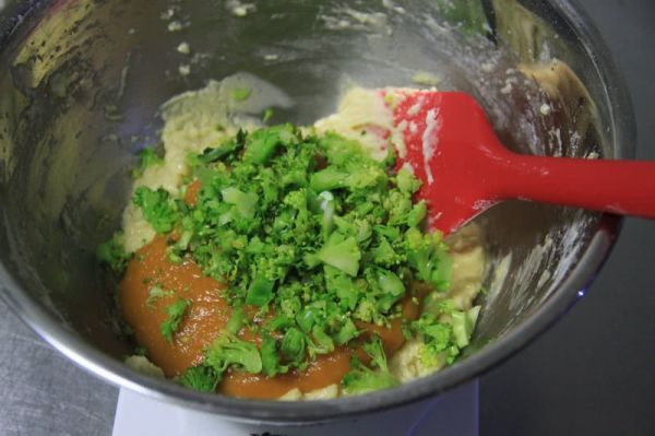 西兰花南瓜小蛋糕