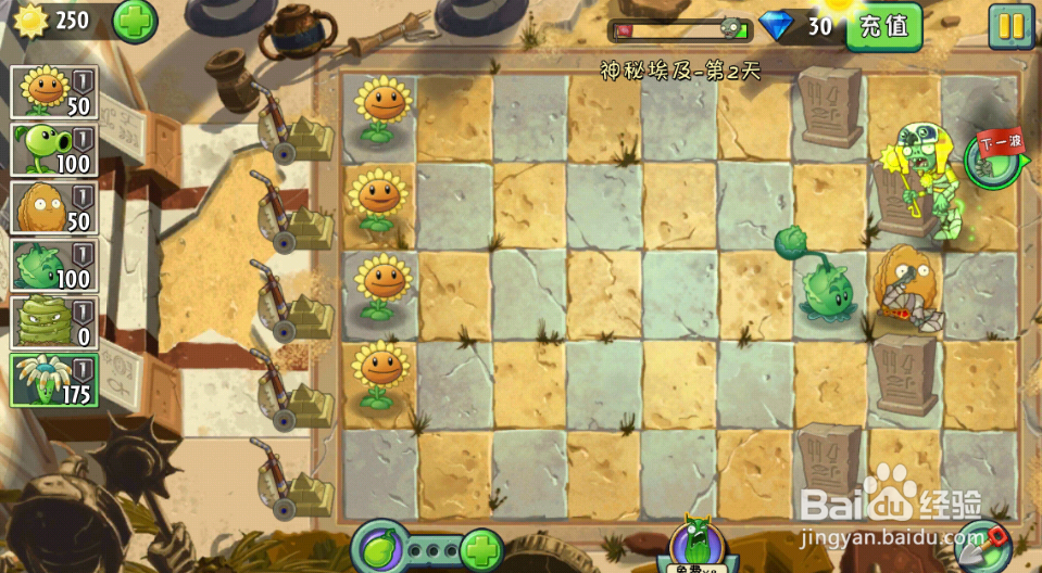 手机怎么玩植物大战僵尸2神秘埃及的第二天