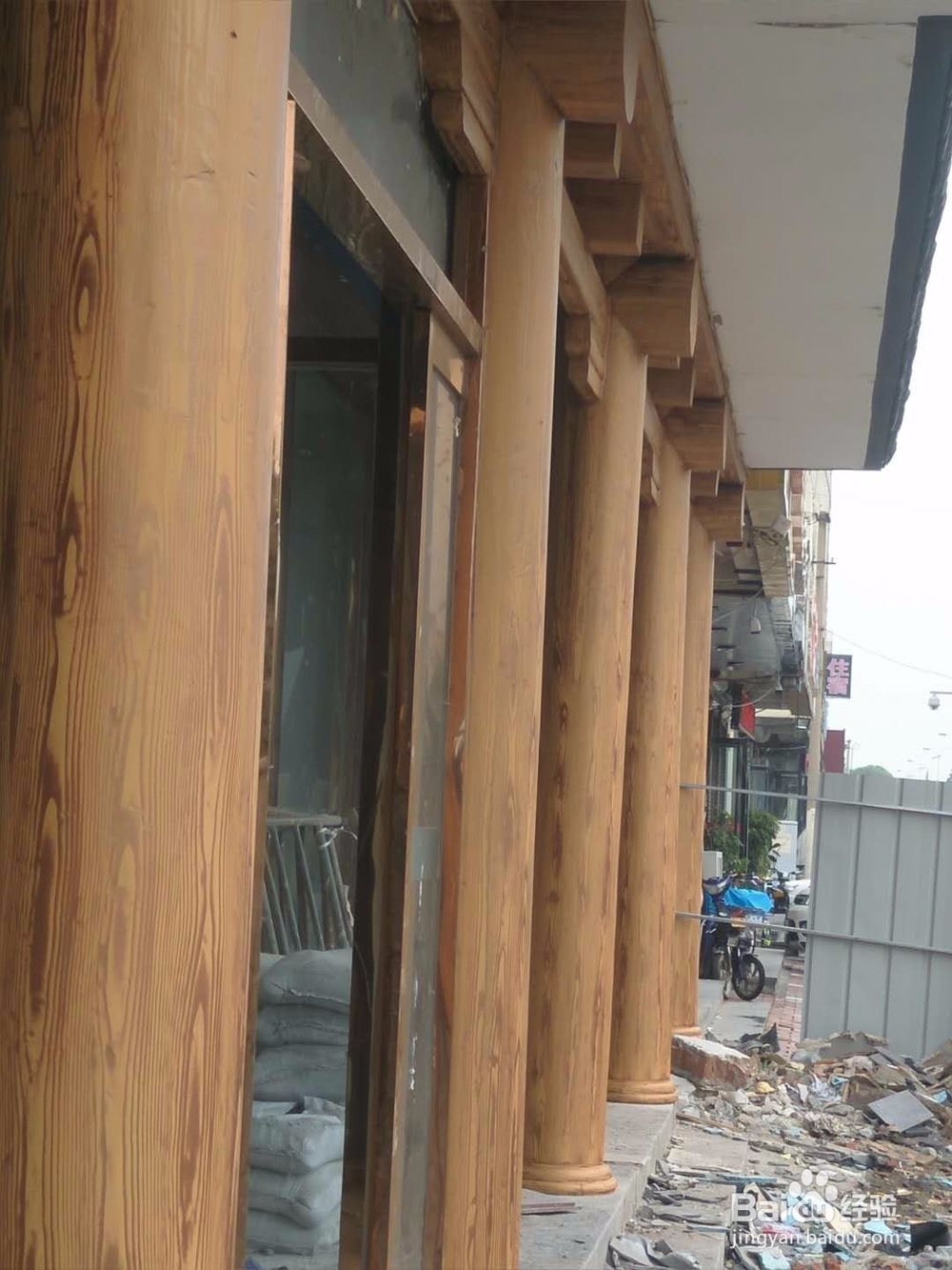 圆形柱面怎么做木纹效果 一分钟学会施工木纹漆