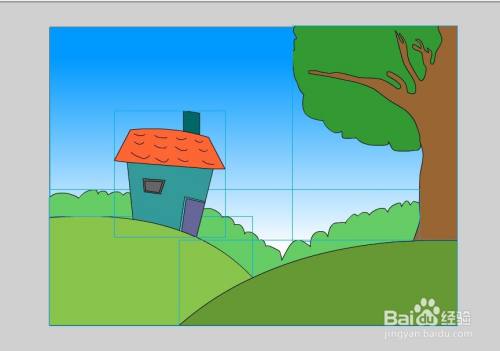 flash如何绘制一个户外场景