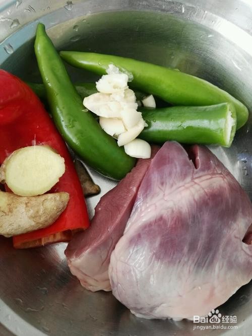 椒香辣炒猪心的做法