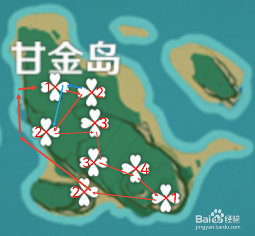 原神稻妻树木分布采集路线图一览