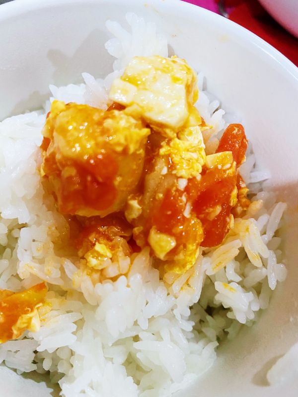 鳕鱼豆腐番茄蛋羹