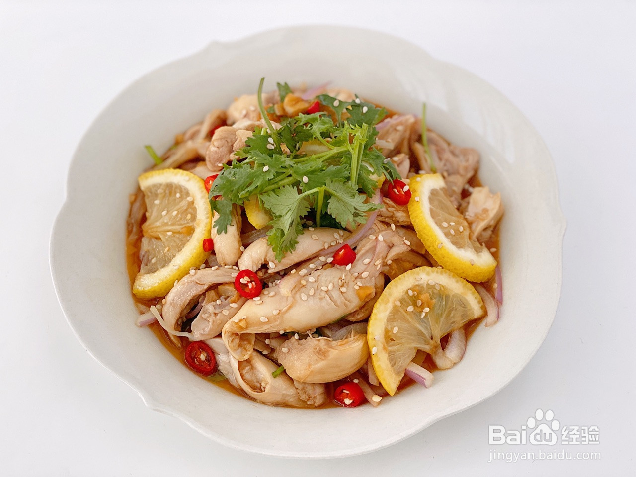 减脂凉拌菜柠檬手撕鸡的做法