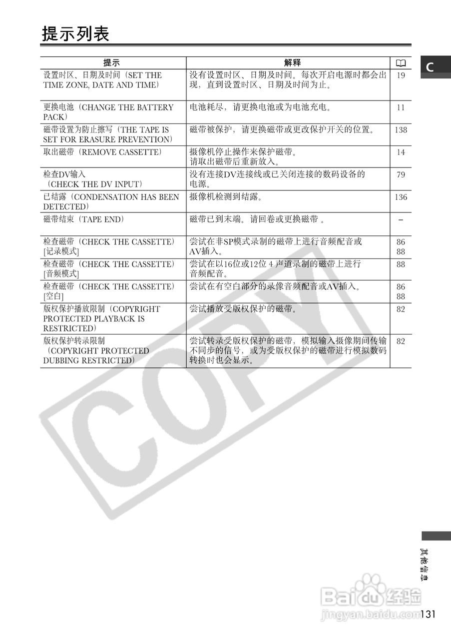 佳能MV700i数码摄像机使用说明书:[14]