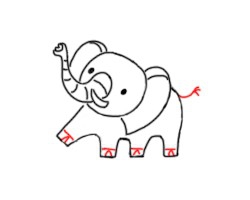简笔画--如何大象