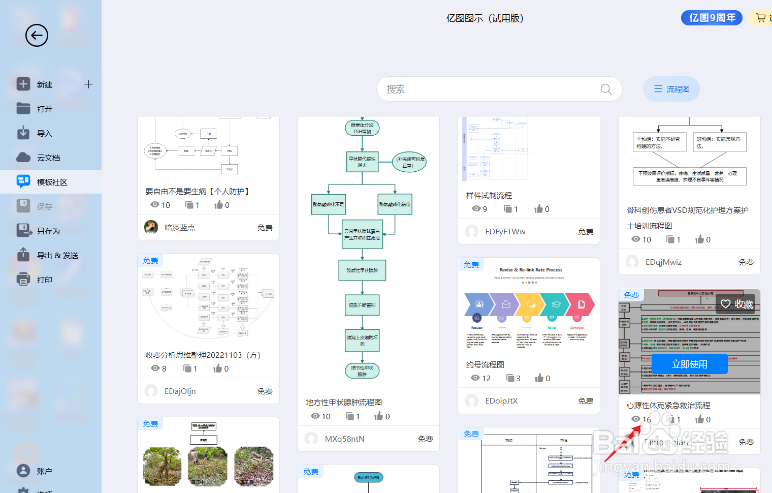亿图图示如何绘制“心源性休克紧急救治流程”