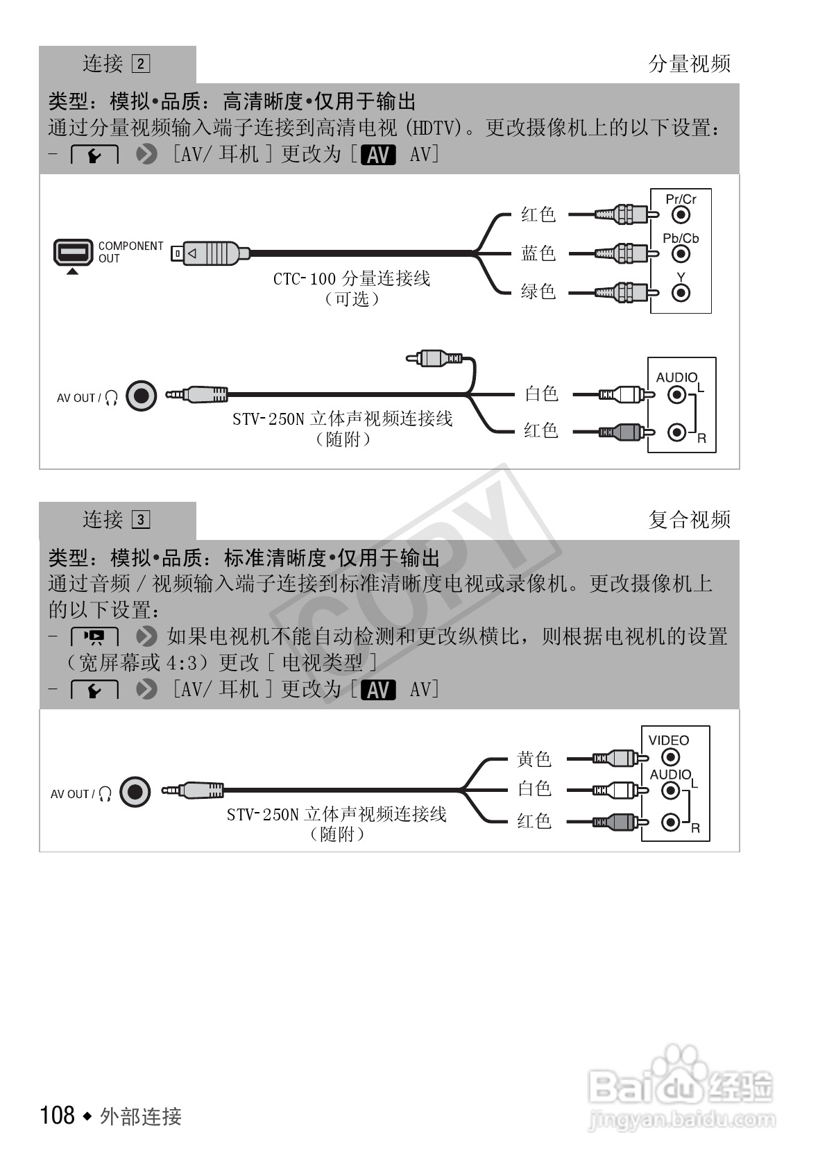 佳能LEGRIA HF M400数码摄像机使用说明书:[11]