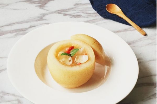 冰糖川贝雪梨盅