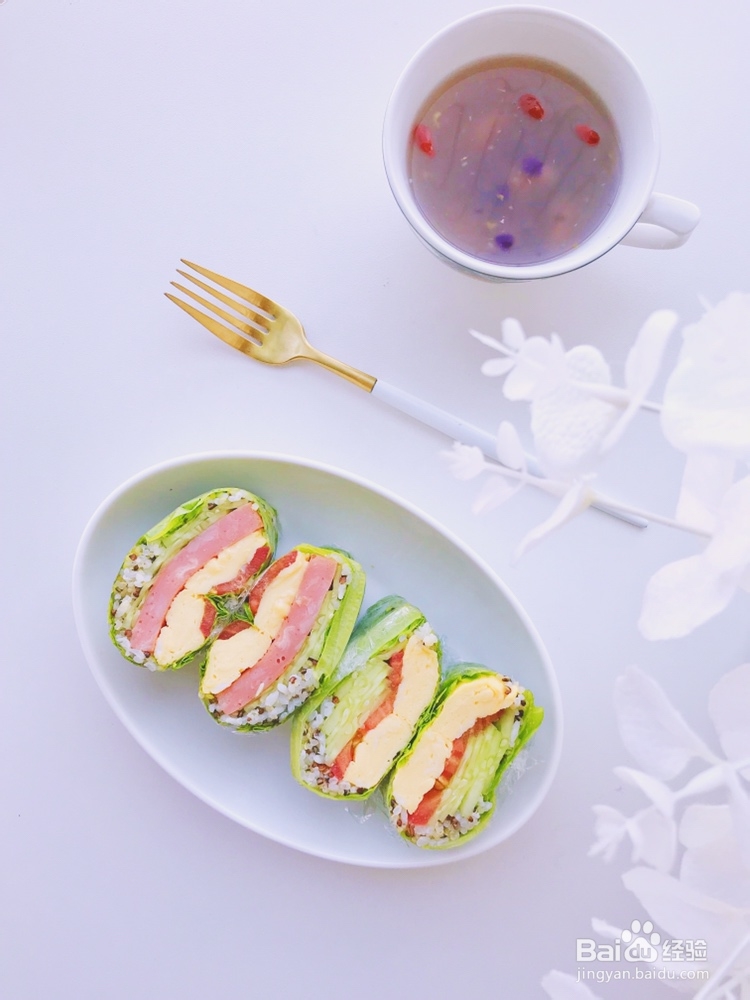 妈妈教我做的生菜包饭卷
