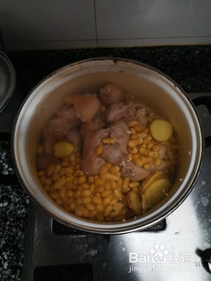 黄豆猪蹄汤怎么做