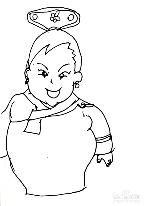 《甜心格格》系列之冬菇简笔画