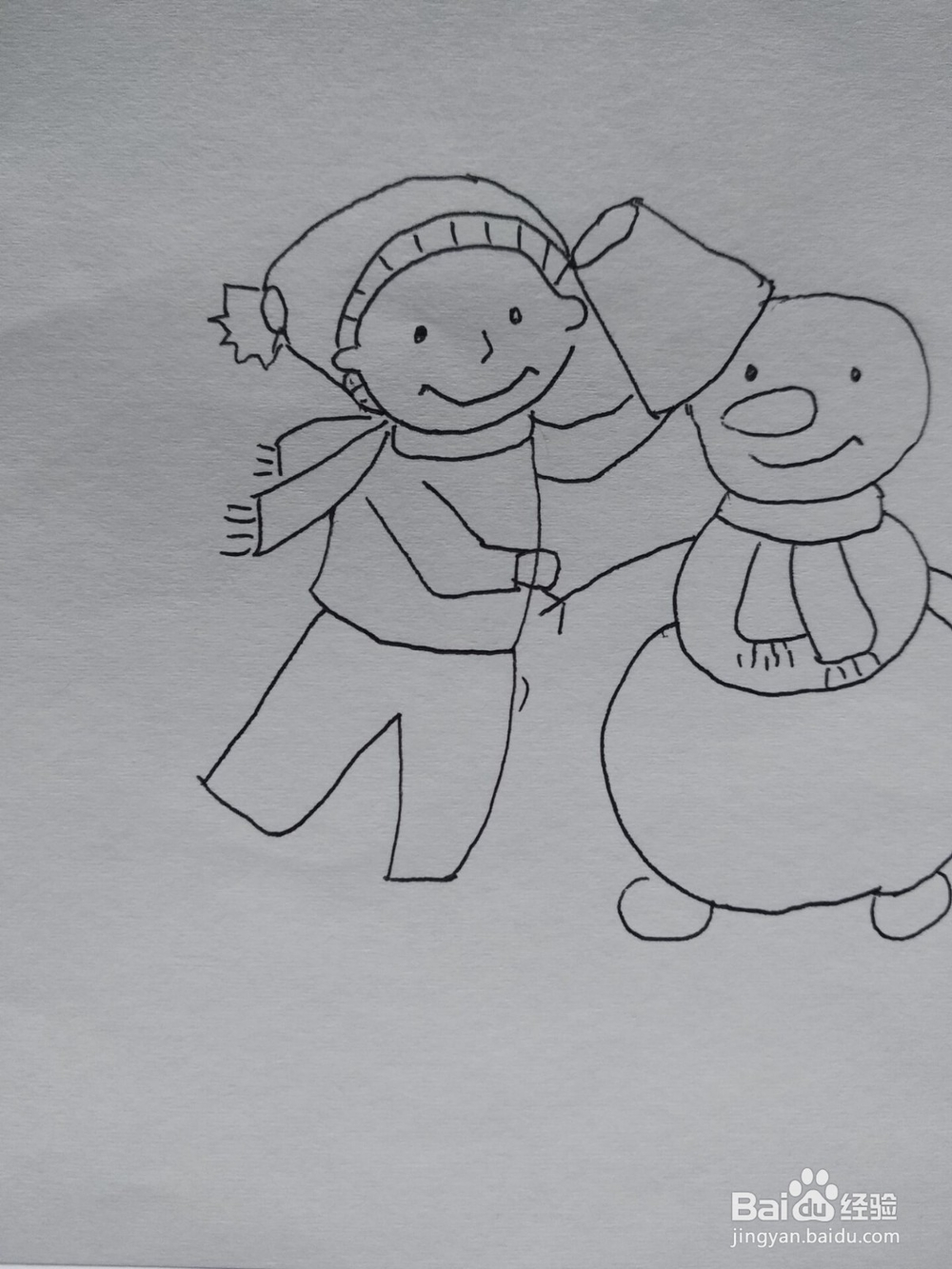 冬天来了简笔画步骤