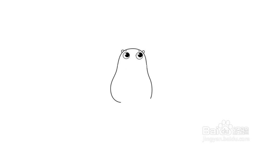 土拔鼠简笔画教程