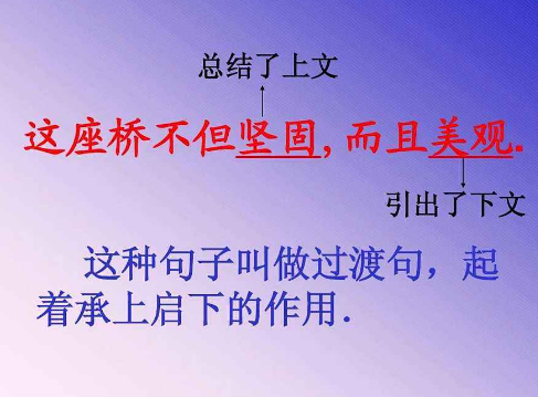 语文课文一般有承上启下的结构还有什么