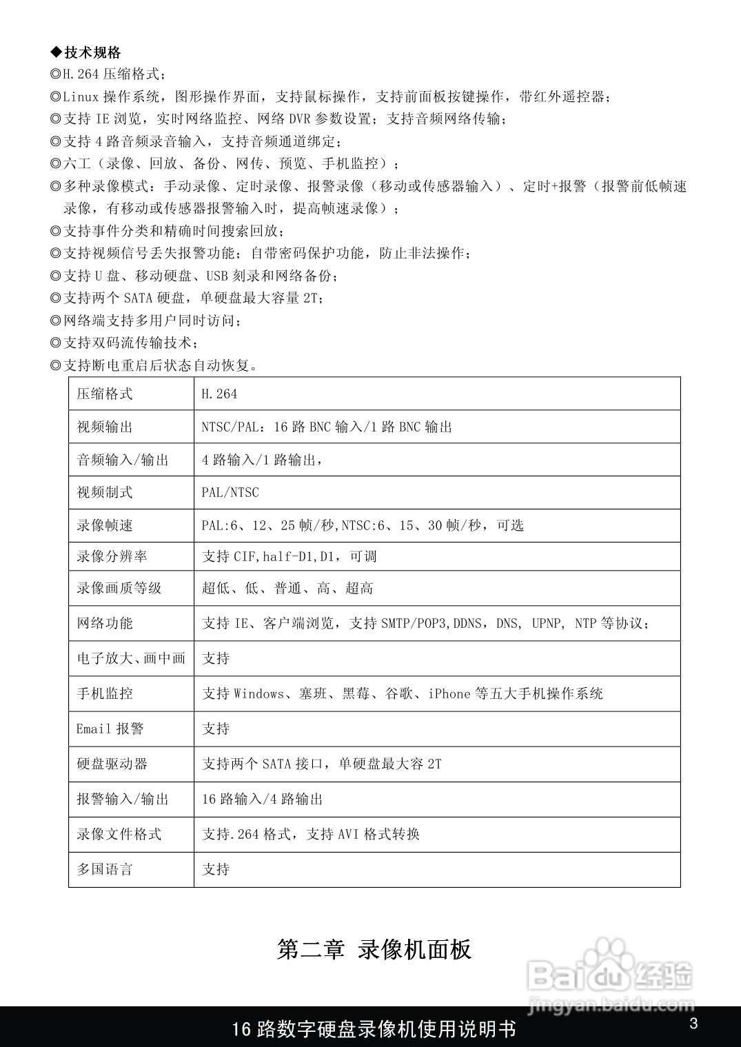 1916路嵌入式数字硬盘像机使用说明书:[1]