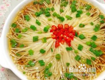 油泼金针菇怎么做