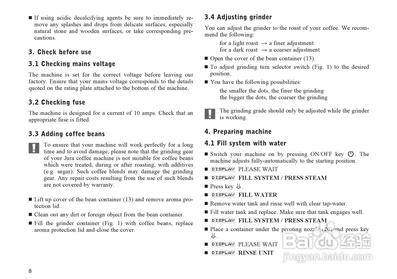 JURA IMPRESSA X90咖啡机使用手册:[1]