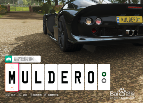 地平线4怎么改车牌