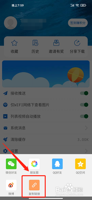 奔格内琼中app怎么复制软件分享链接