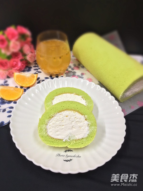 菠菜奶油蛋糕卷