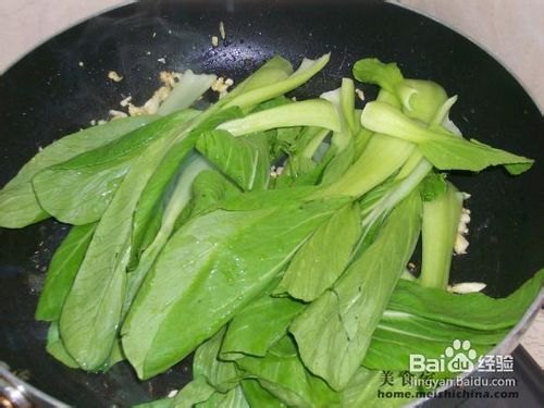 家常菜肴蒜茸小白菜