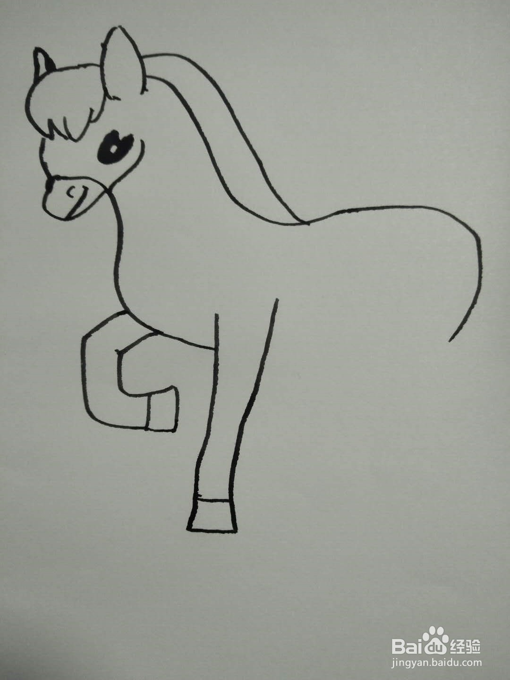 马的简笔画法