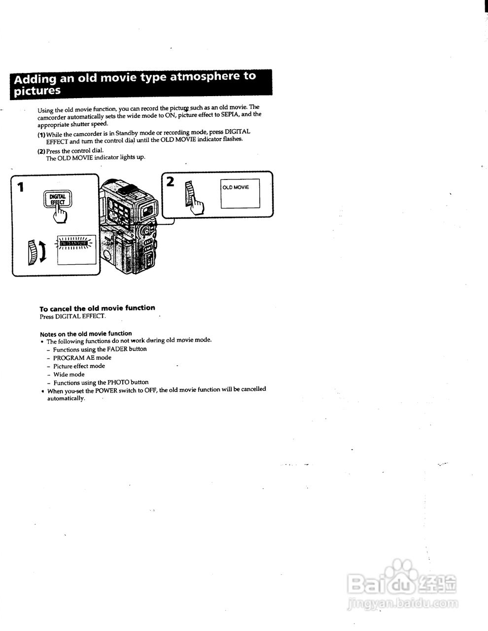 索尼DCR-PC1数码摄像机说明书:[5]