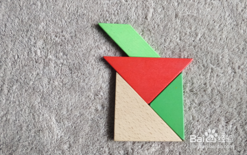 花卉盆栽用七巧板怎么拼?