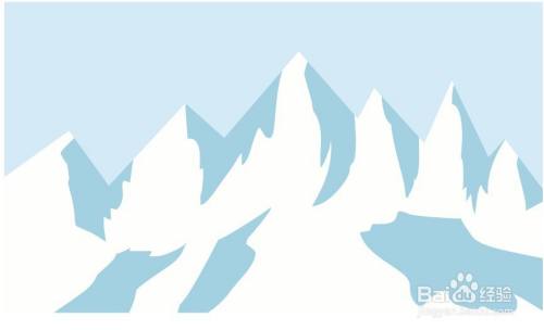 flash如何绘制一座雪山峰的背景