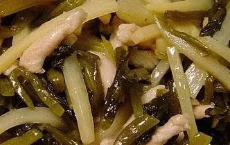 雪菜炒竹笋