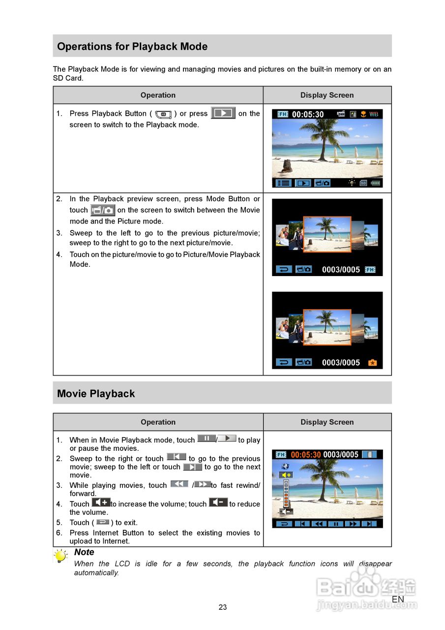 威达Vivitar DVR 980HD数码摄像机使用说明书:[3]