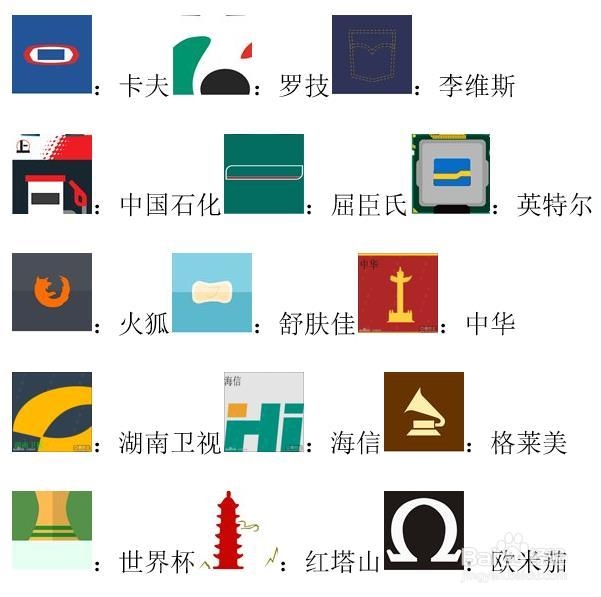 【图片版】“疯狂猜图”品牌答案——475之前