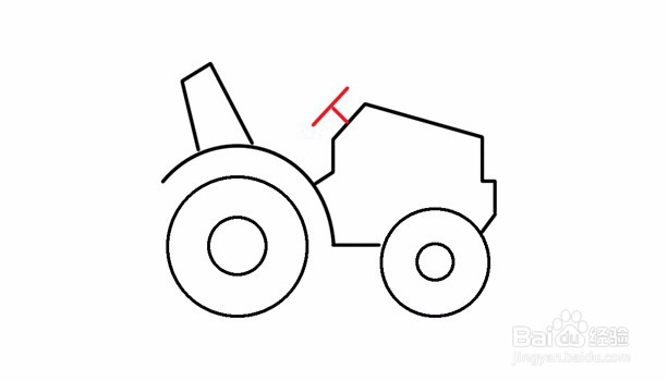 简笔画--拖拉机机头怎么画